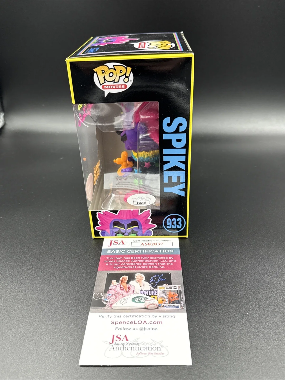 Stephen, Charles, Edward Chiodo — Chiodo Brothers signed Killer Klowns Blacklight Spiked Funko Pop JSA, изображение 2