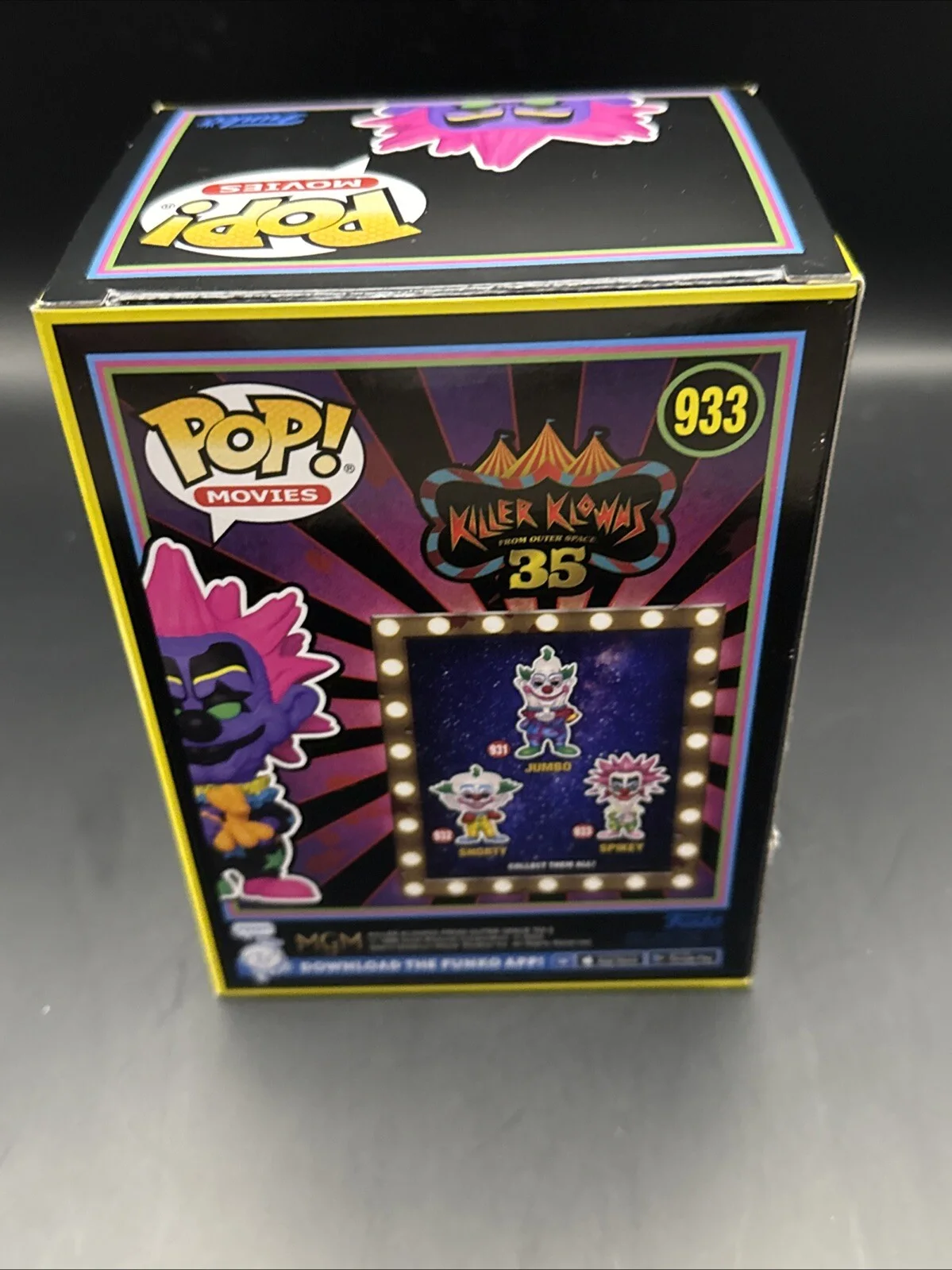 Stephen, Charles, Edward Chiodo — Chiodo Brothers signed Killer Klowns Blacklight Spiked Funko Pop JSA, изображение 3