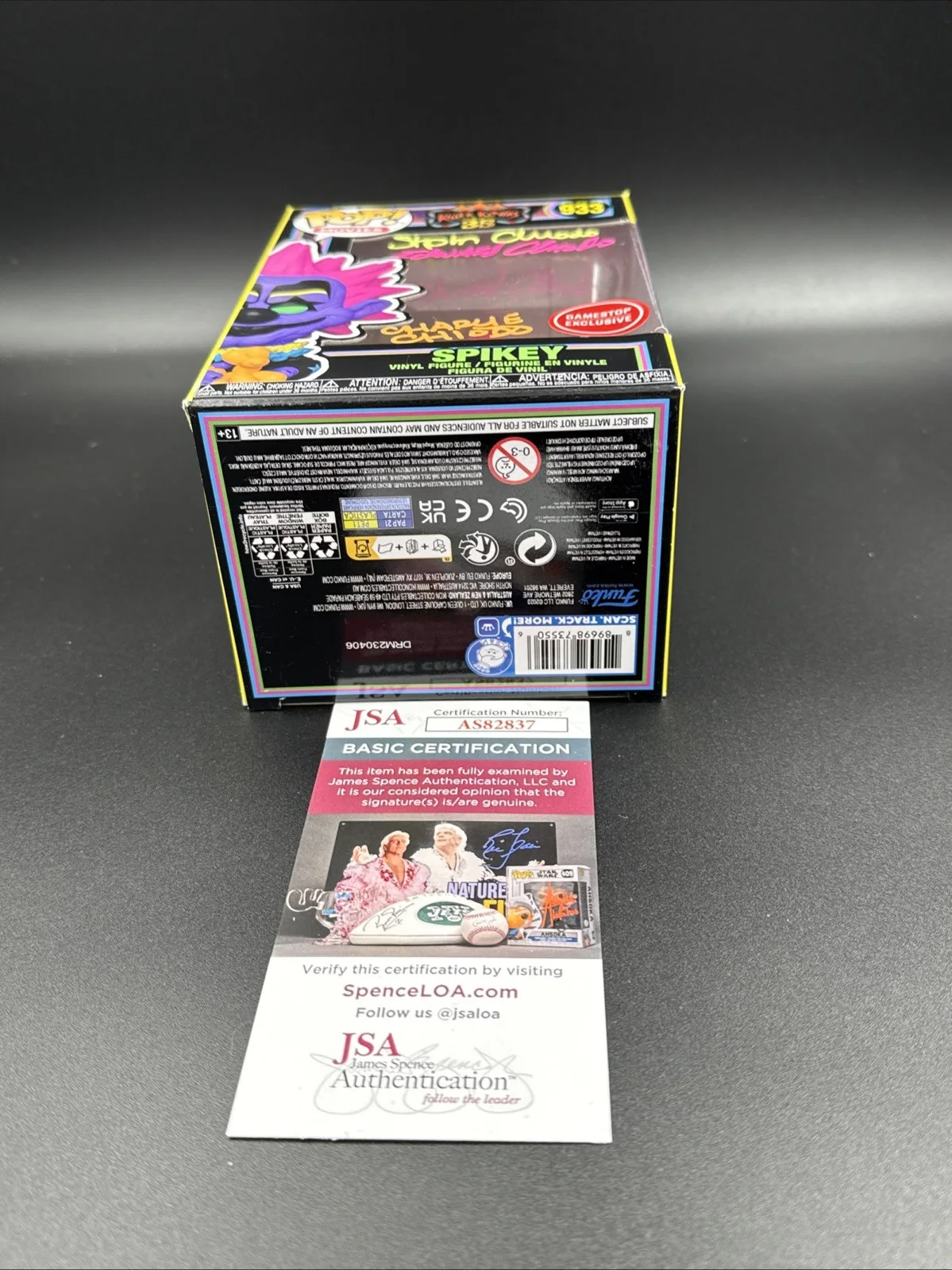 Stephen, Charles, Edward Chiodo — Chiodo Brothers signed Killer Klowns Blacklight Spiked Funko Pop JSA, изображение 5