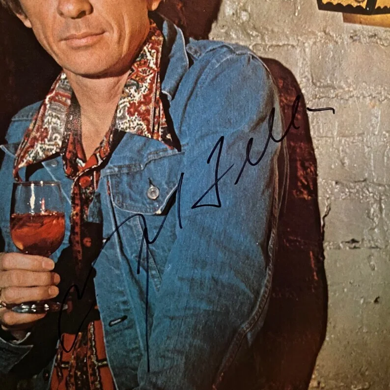 Mel Tillis Signed Autograph “Stomp Them Grapes” Vintage Record Album M3G-4960, image 2