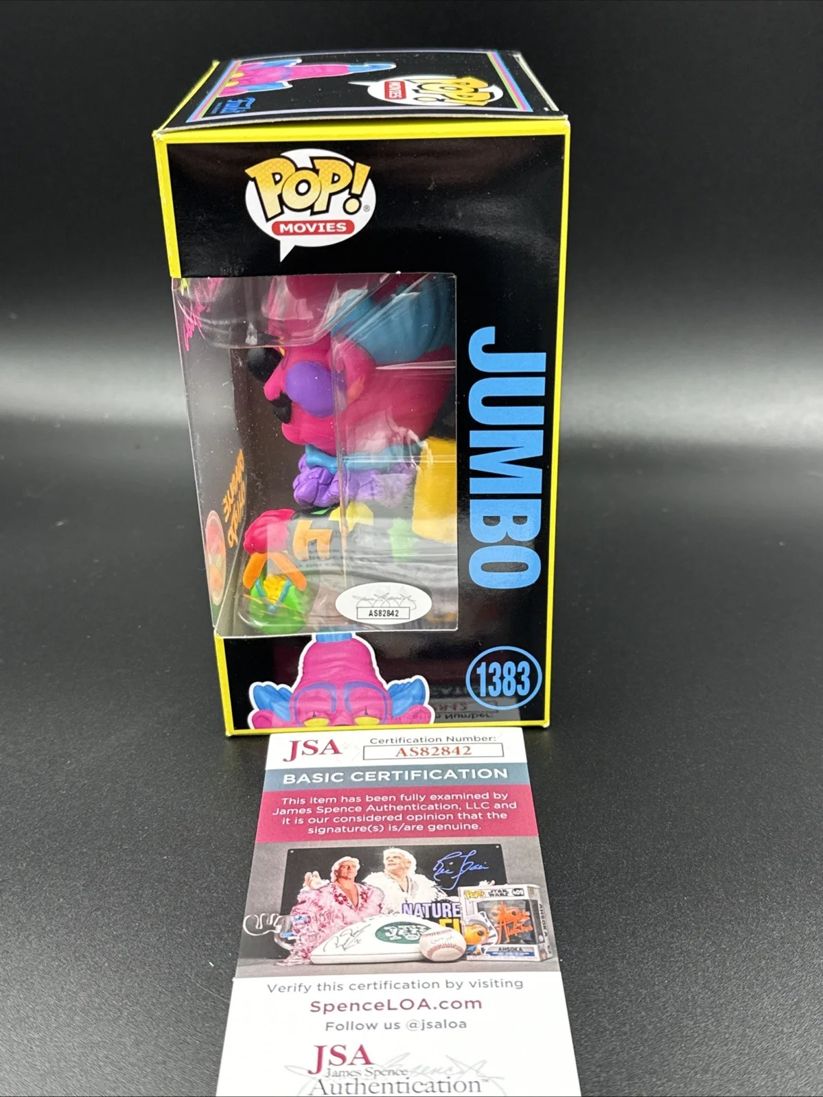 CHARLES CHIODO, EDWARD CHIODO, STEPHEN CHIODO — The Chiodo Brothers signed Jumbo Blacklight Excl Funko Pop Killer Klowns JSA COA, image 3