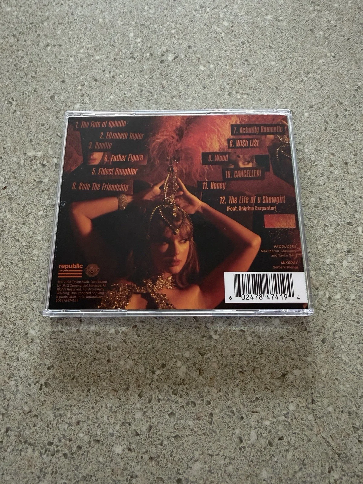 Taylor Swift The Life Of A Showgirl Signed CD Insert #4, image 2