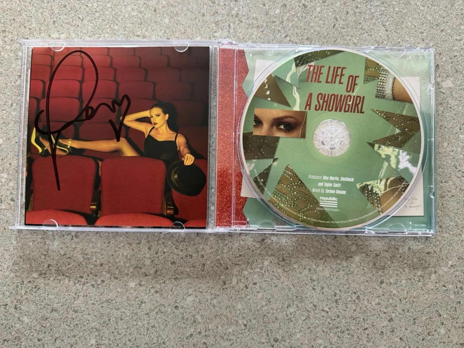 Taylor Swift The Life Of A Showgirl Signed CD Insert #4, image 3