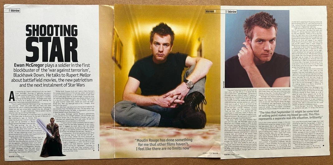 EWAN MCGREGOR - 2001 Full page UK magazine poster, image 2