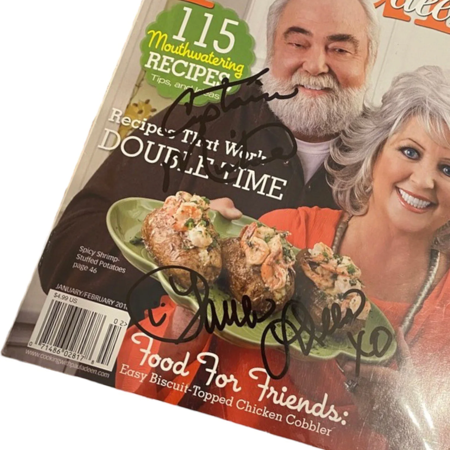 Paula Deen & Husband, Michael Autographed “Paula Magazine”! Signed In-Person!, image 2