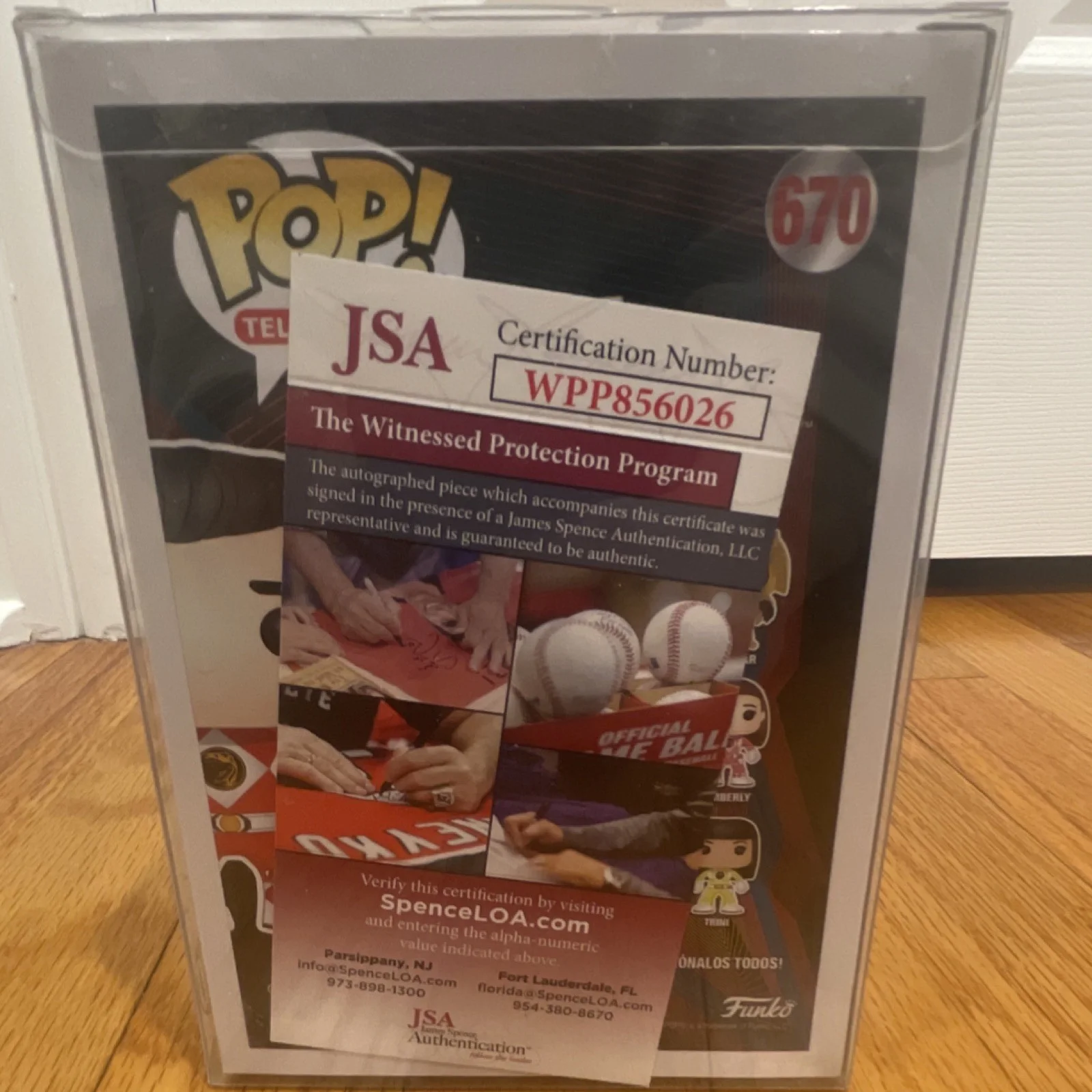 Funko Pop Power Rangers Jason #670 Figure Autographed JSA Certified, изображение 2
