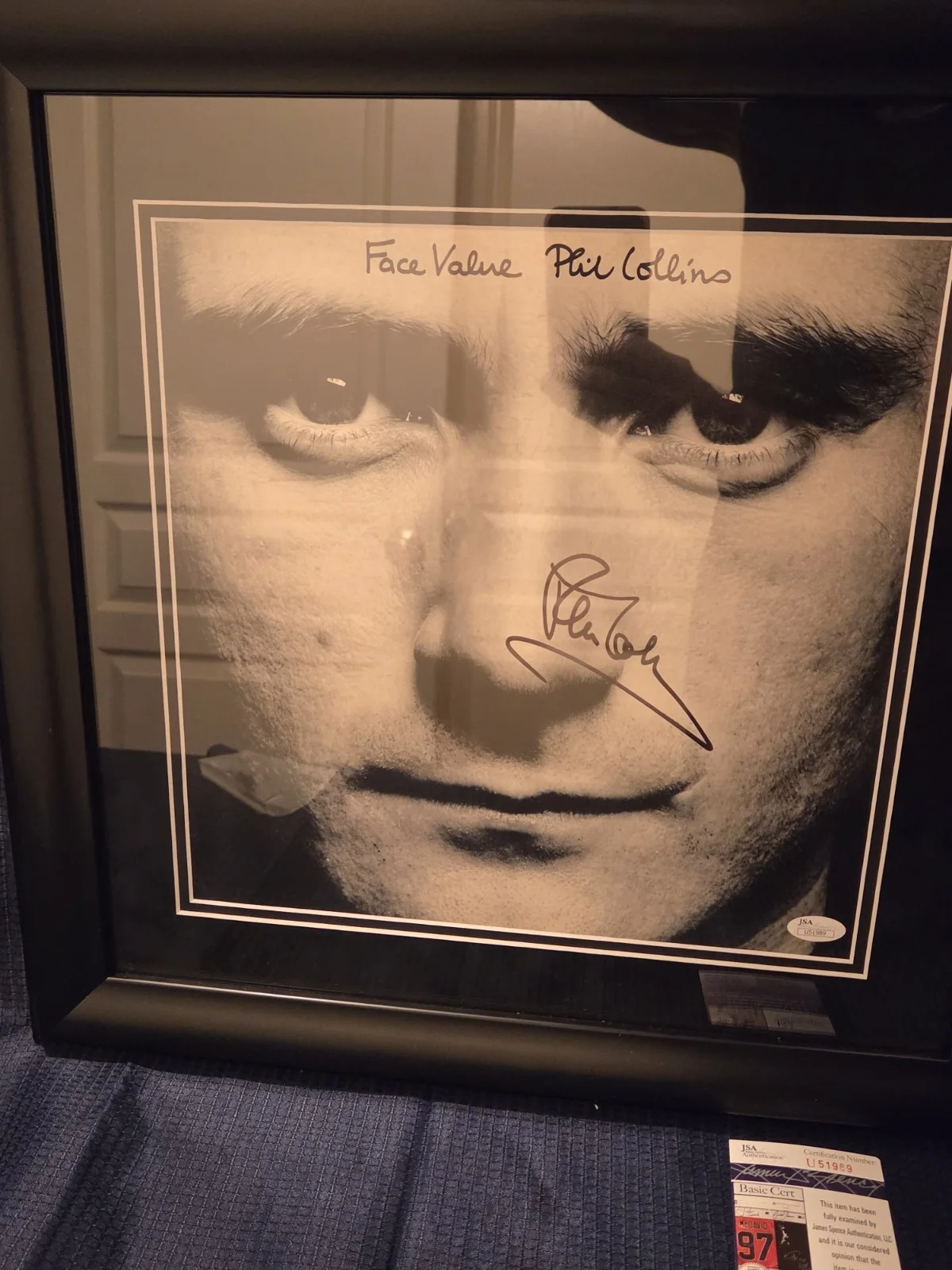 Autographed Phil Collins Face Value Album/JSA Cert, image 5