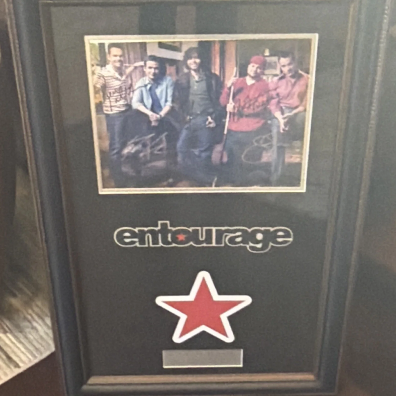 Kevin Connolly, Adrian Grenier, Kevin Dillon, Jeremy Piven, Jerry — Entourage Cast Signed 11x14 Framed Photo Charity Benefits Unlimited