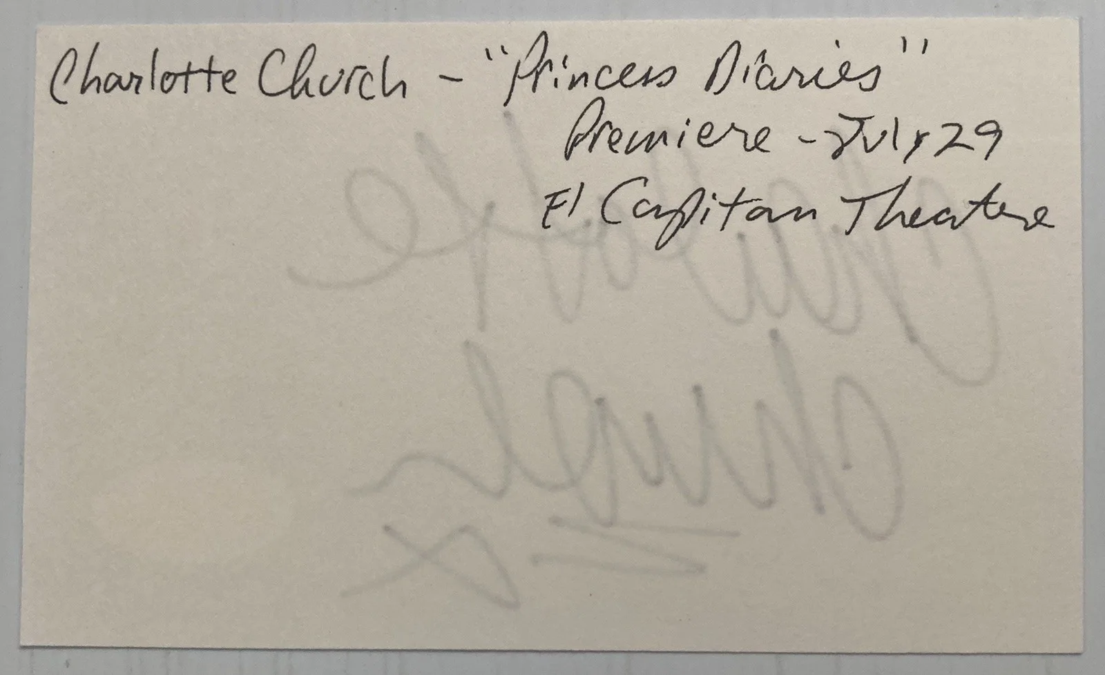 Singer Charlotte Church Signed Autograph 3x5 Index Card - PSA DNA - FREE S&H!, изображение 3