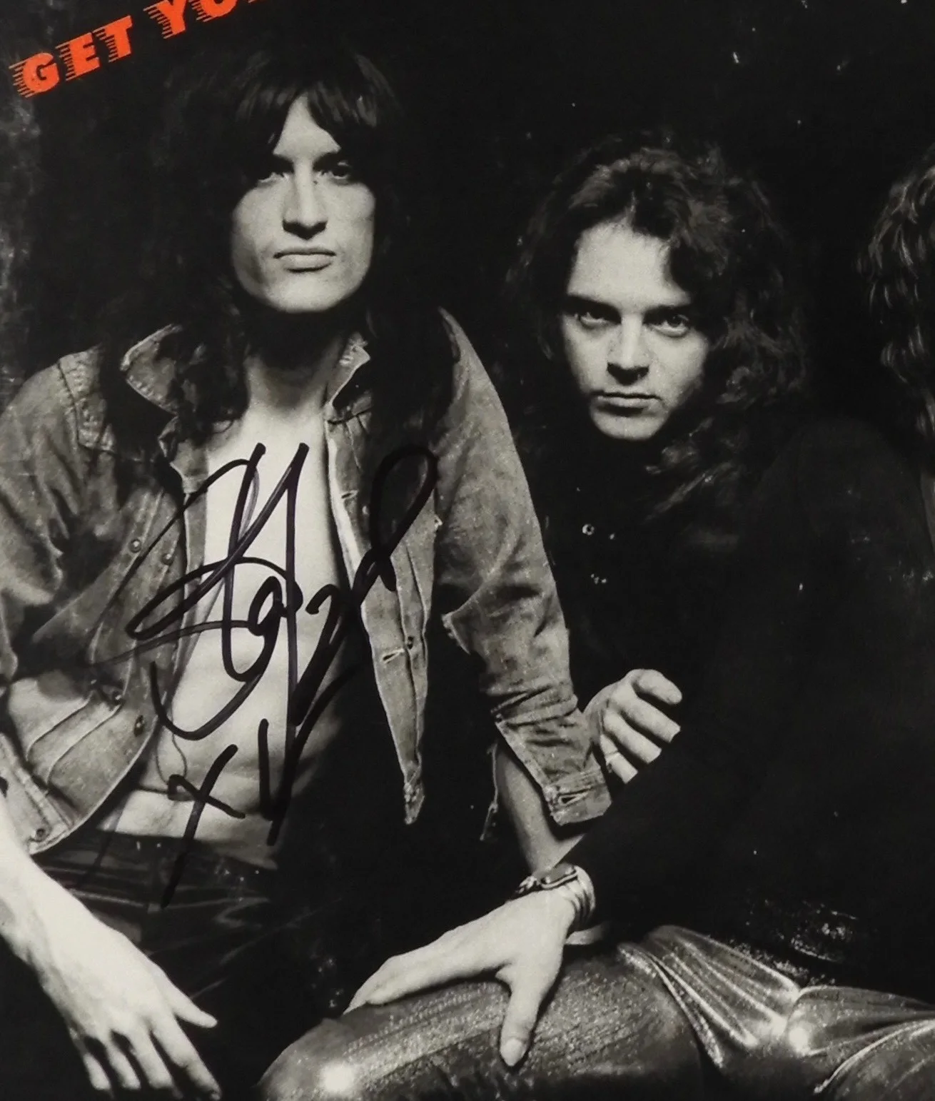 Steven Tyler Aerosmith ACOA Signed Autograph Album Record Vinyl Get Your Wings, image 2
