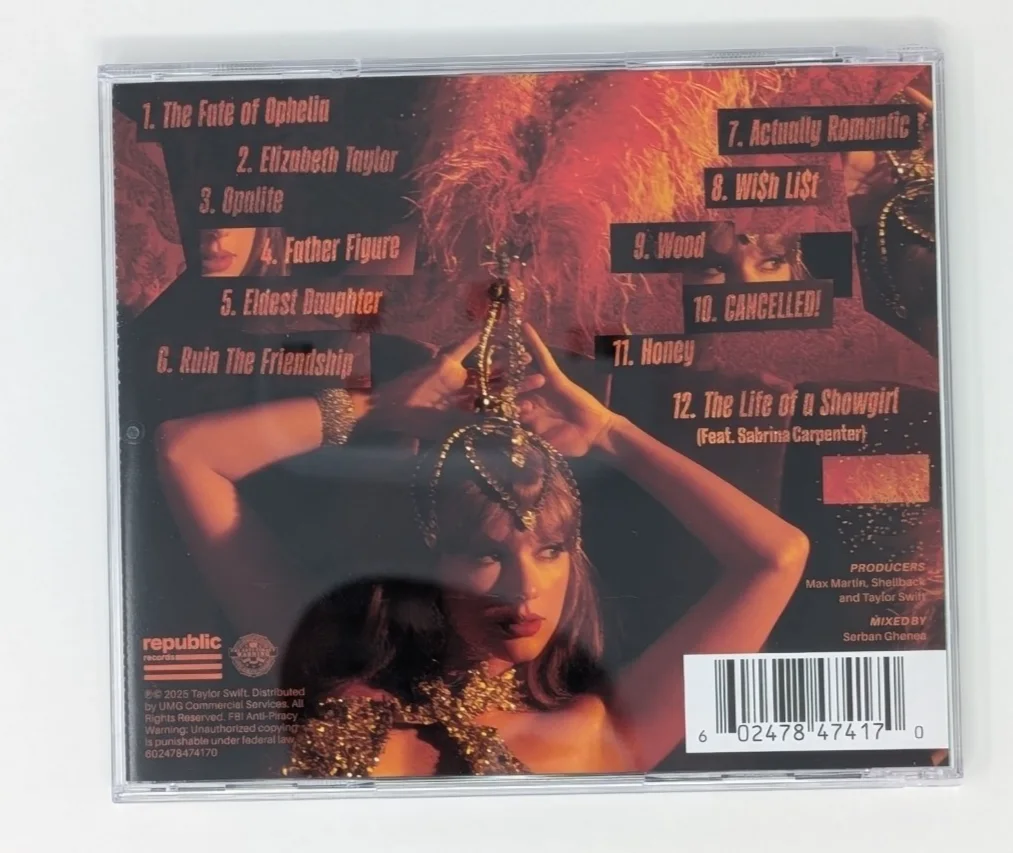 Taylor Swift The Life of a Showgirl CD Hand Signed Photo 4, изображение 3