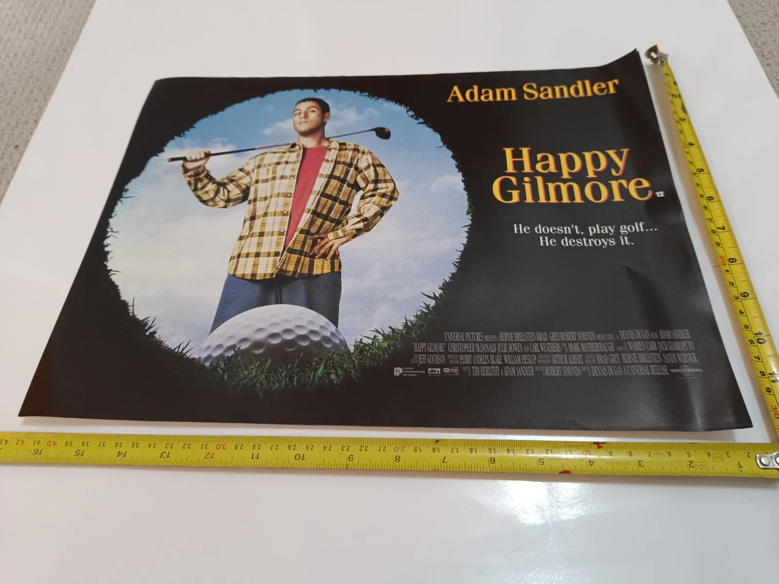 Happy Gilmore UK Mini Poster – Adam Sandler – Classic Comedy – Original Promotio, image 2