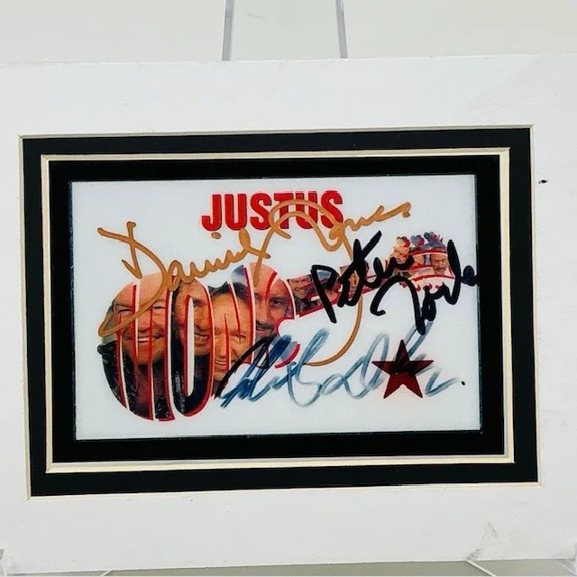 The Monkees Autographed X3 1997 Justus- Reunion World Tour All Access Pass JSA, image 2