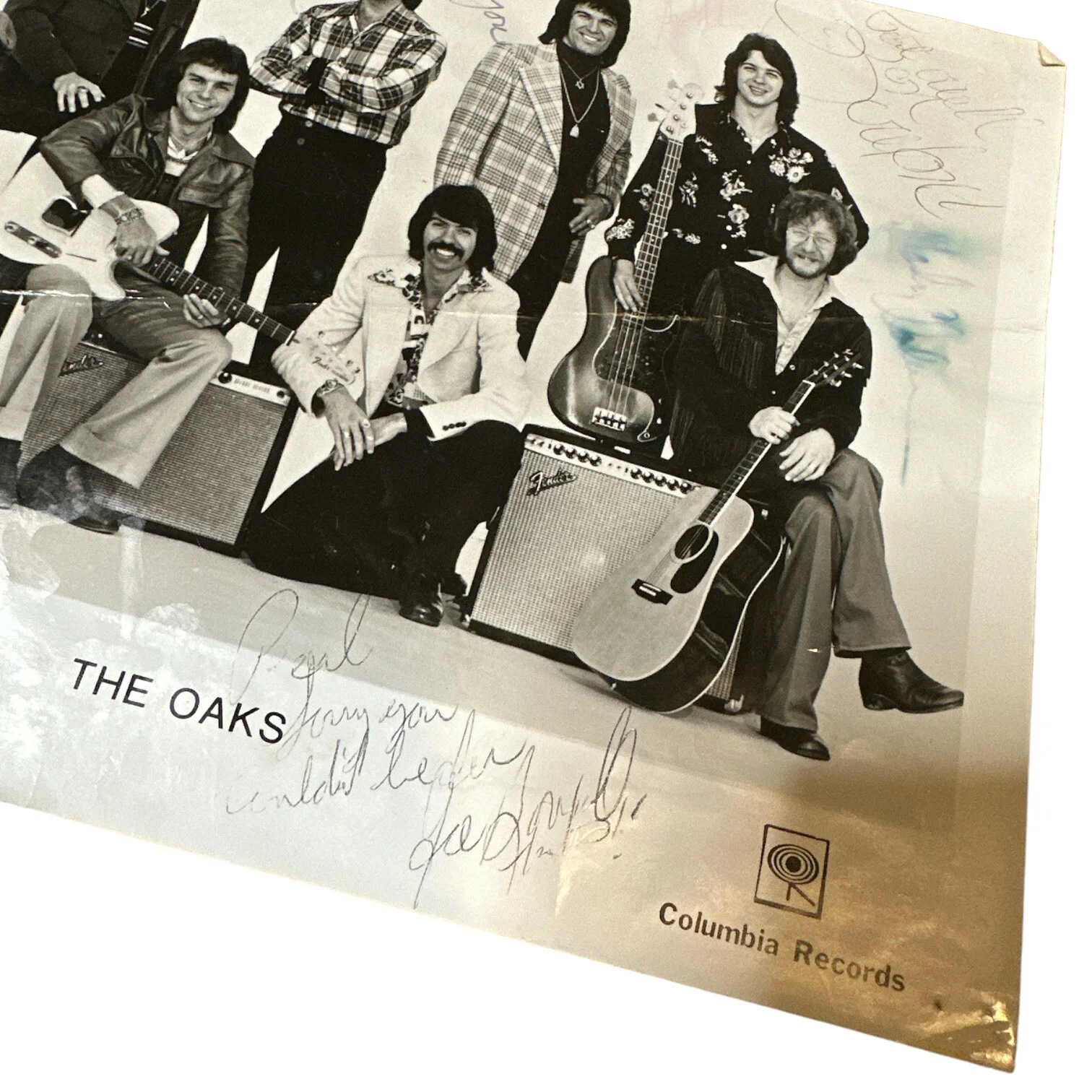 Oak Ridge Boys Autograph 8x10 Vintage Photo! Circa 1970! Signed by 7 Members!, изображение 2