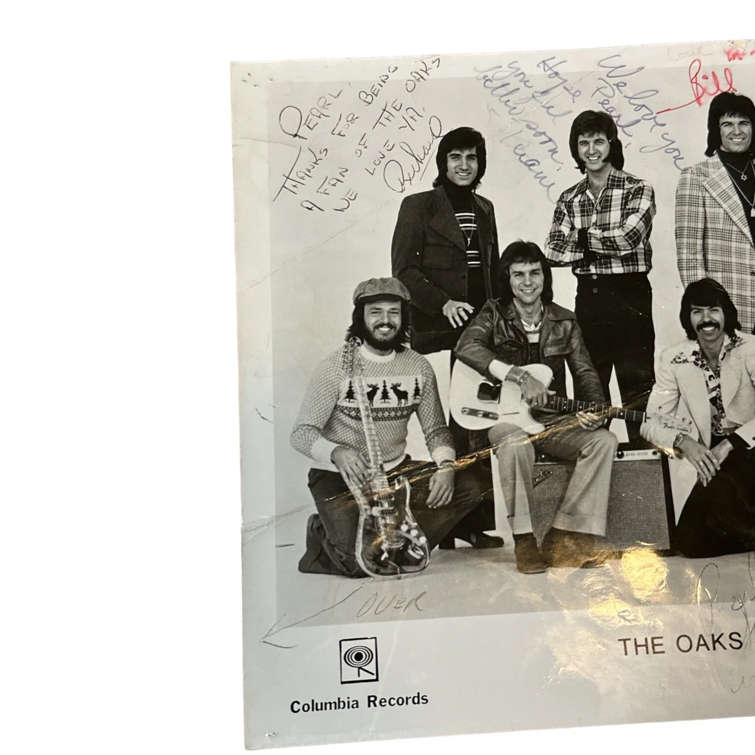 Oak Ridge Boys Autograph 8x10 Vintage Photo! Circa 1970! Signed by 7 Members!, изображение 4
