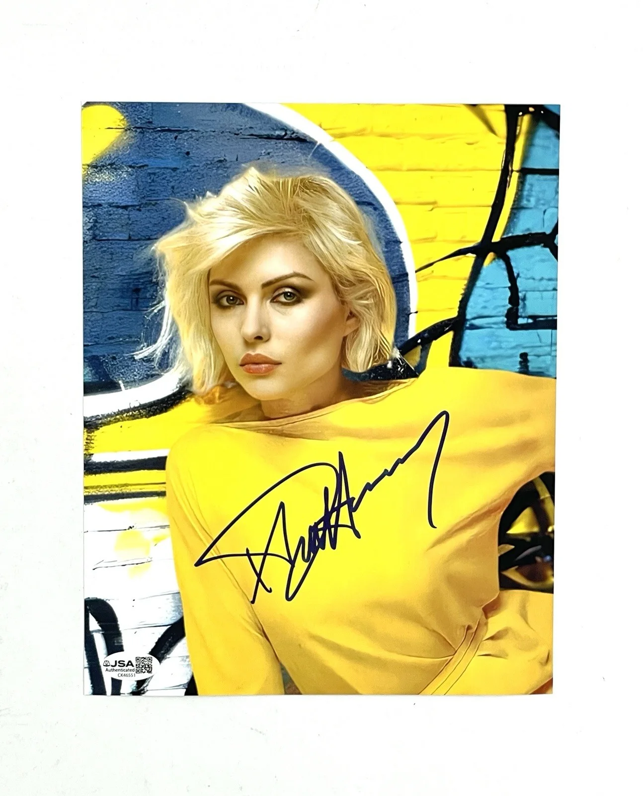 Blondie Hand Signed Autographed 8x10 Photo Vintage Debbie Harry Deborah JSA COA, image 2