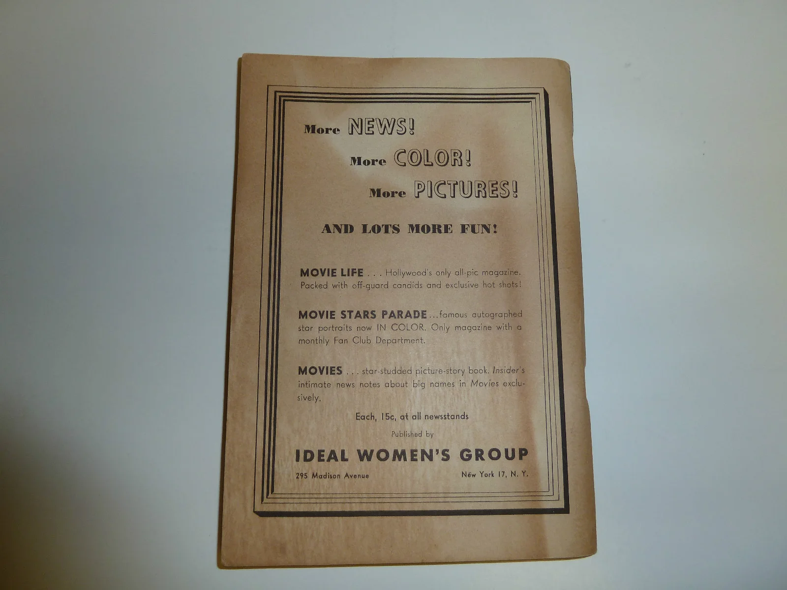 RARE MOVIE DIARY BOOK WITH ORIGINAL GARY COOPER AUTOGRAPH - VERY UNIQUE ITEM, image 3