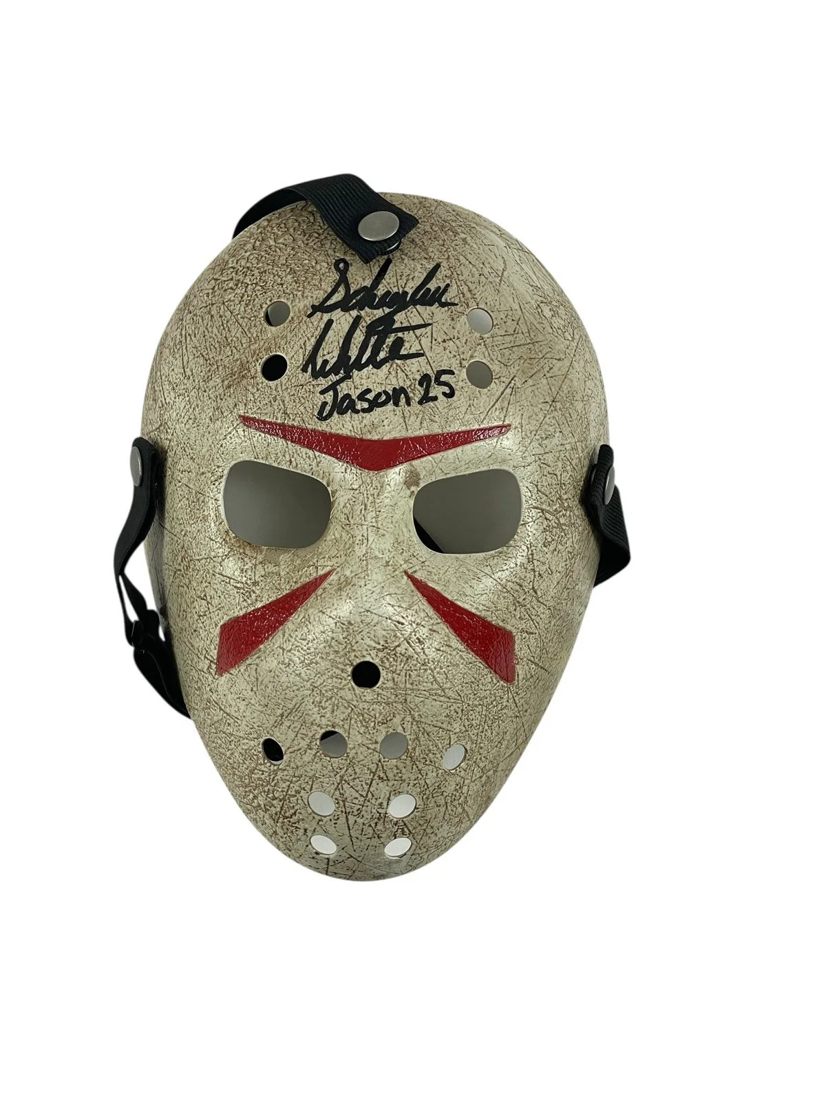 Schuyler White — Jason Voorhees Signed Prop Mask Schuyler White Friday the 13th Sweet Revenge JSA, изображение 2