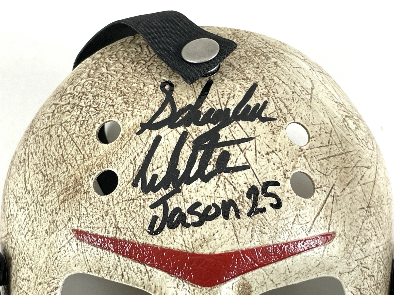 Schuyler White — Jason Voorhees Signed Prop Mask Schuyler White Friday the 13th Sweet Revenge JSA, изображение 3