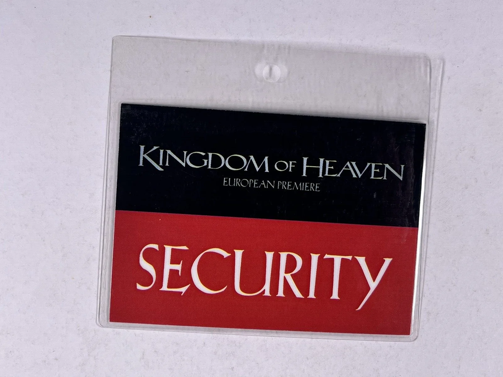 Kingdom Of Heaven Movie Premiere Pass Orlando Bloom Liam Neeson European 2005, изображение 2