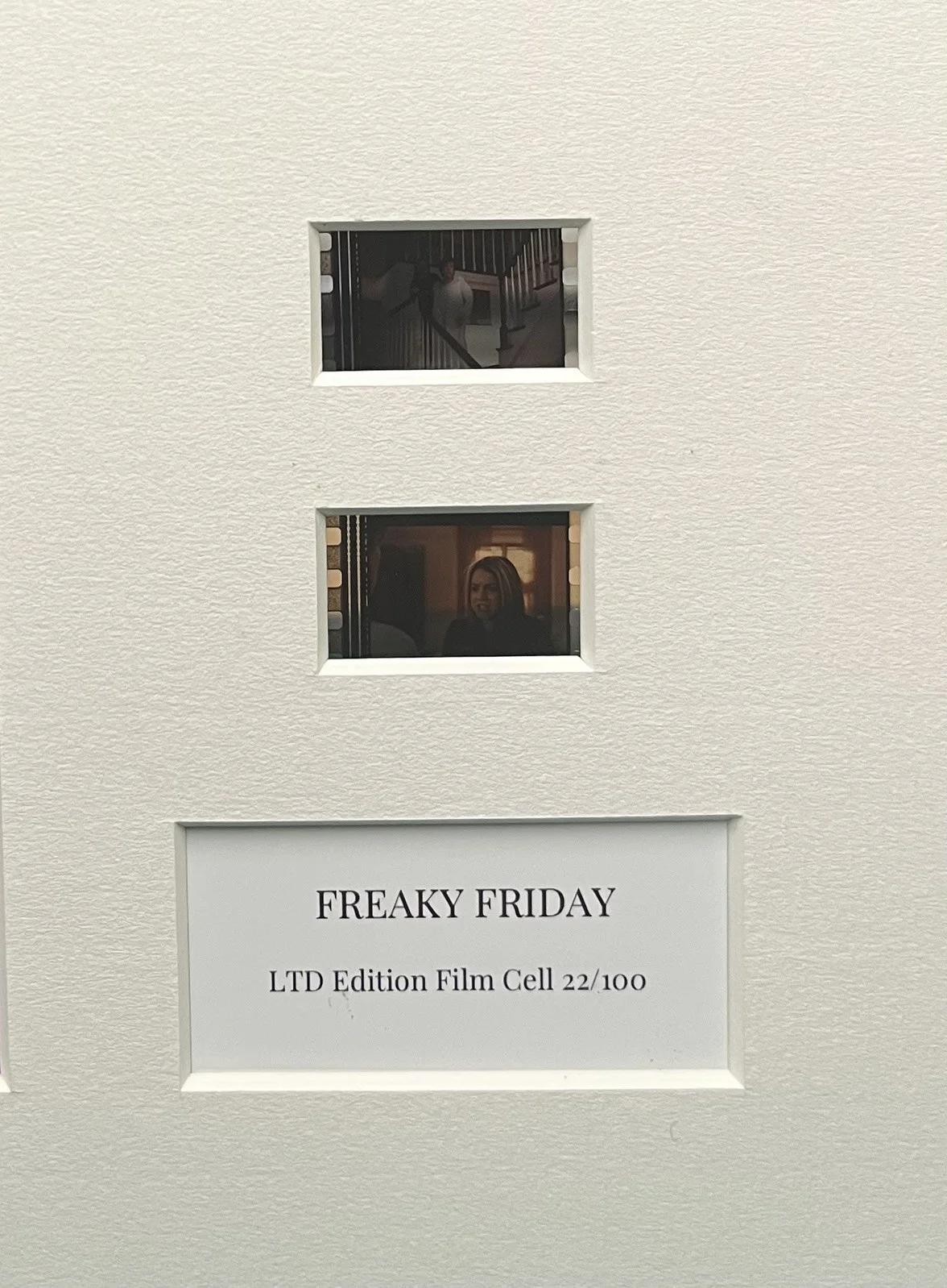 FREAKY FRIDAY . 35mm Film Cell Mounted Display, image 3