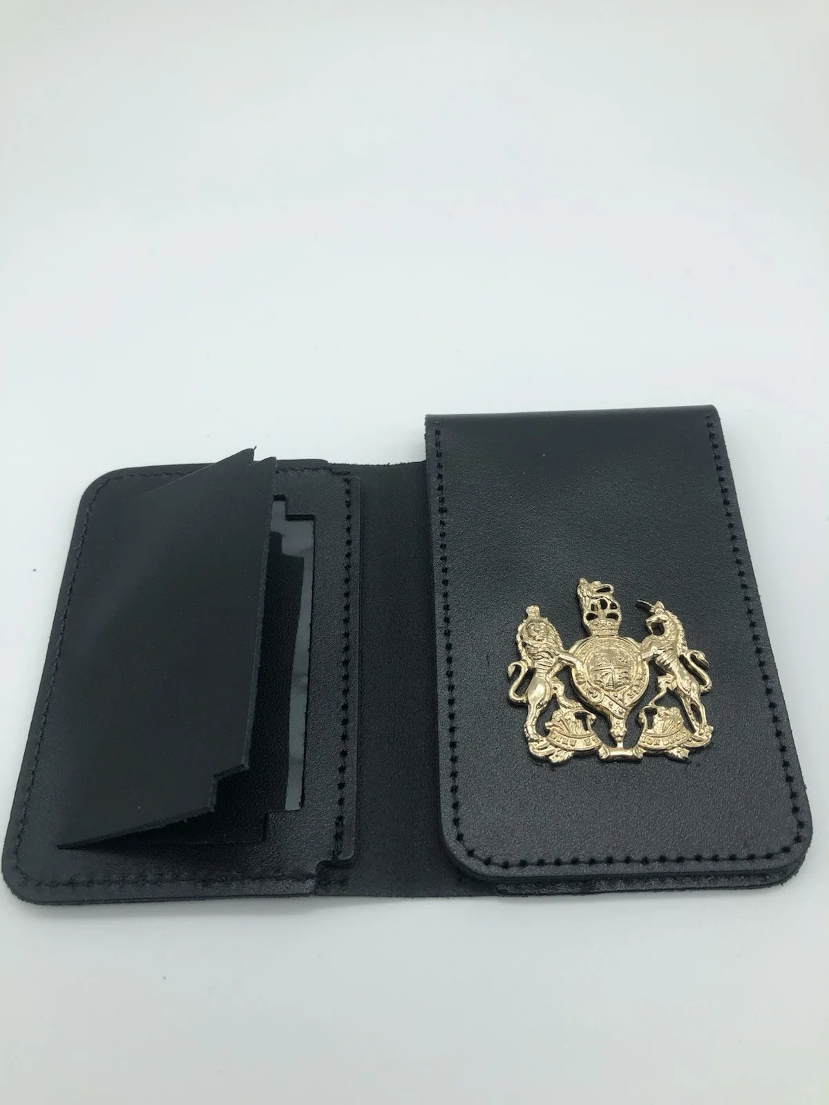 James Bond - Secret Service Mi5 Mi6 Agent Leather Holder + UK Badge Silver, изображение 3