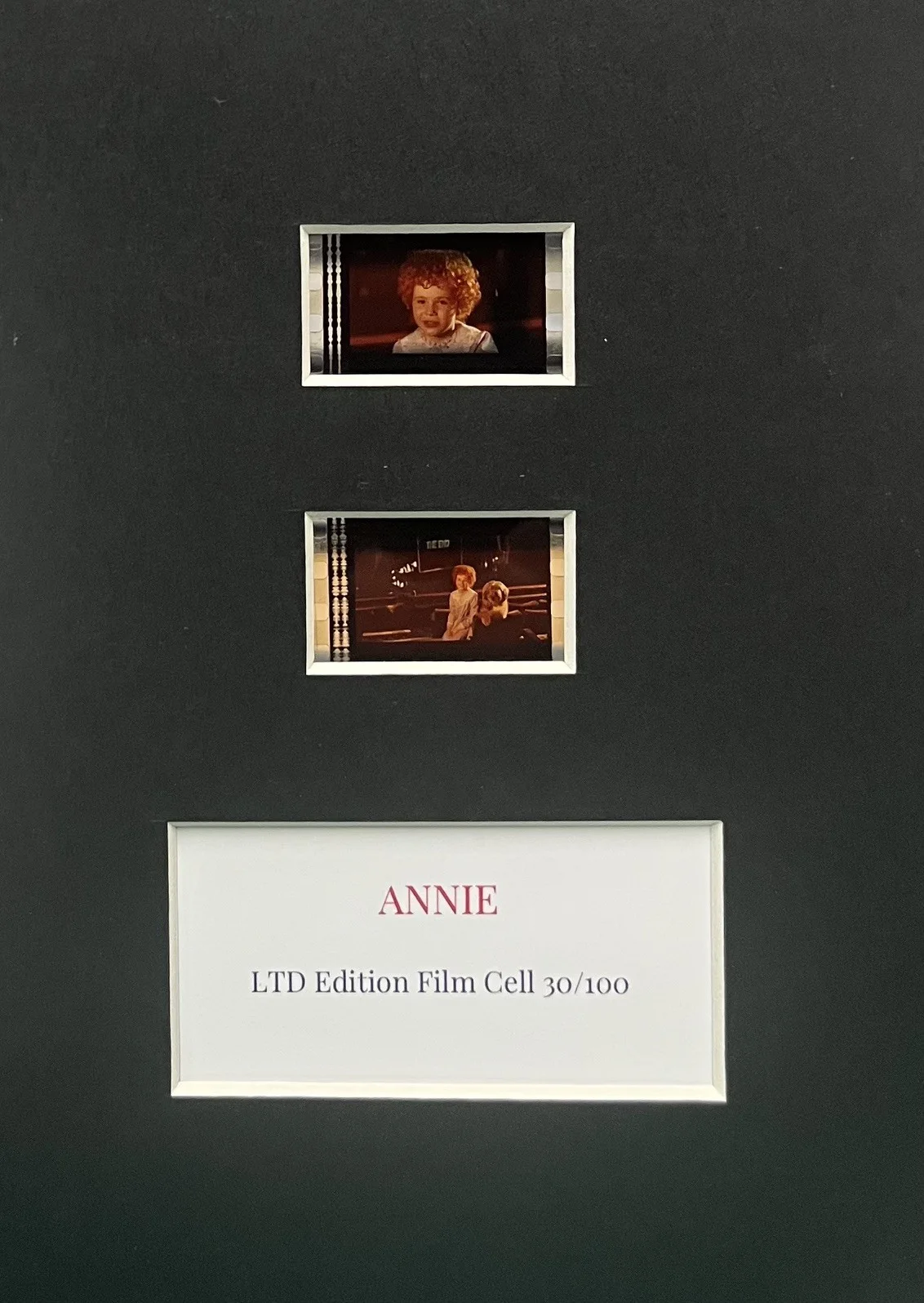 ANNIE . 35mm Film Cell Mounted Display, image 2