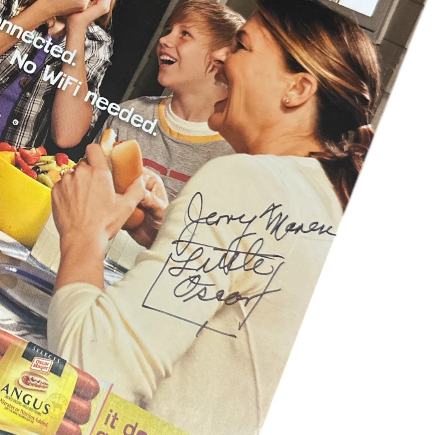 Jerry Maren Signed 2010s Oscar Mayer Advertisement! Wizard Of Oz Munchkin!, image 2