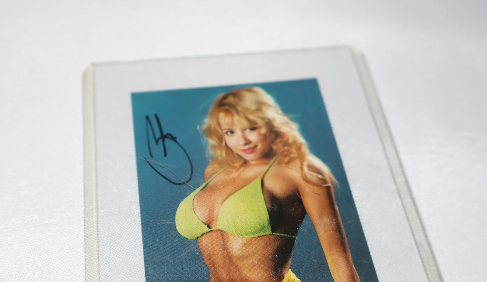 Glori Anne Gilbert — Signed Glori Anne Gilbert Fan Club Card Penthouse Video Pet Model Scream Queen, изображение 2