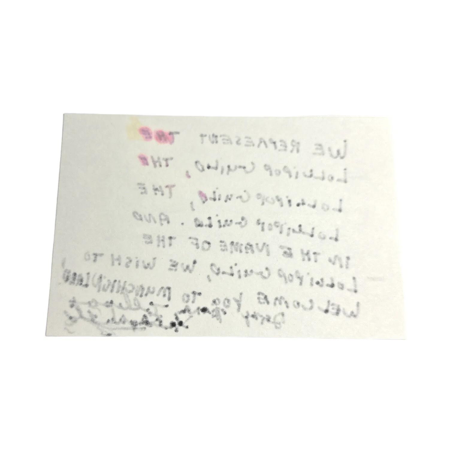 Jerry Maren — Jerry Maren (d. 2018) Autograph Signed 4x6 Wizard of Oz Handwritten Song Lyrics!, изображение 3