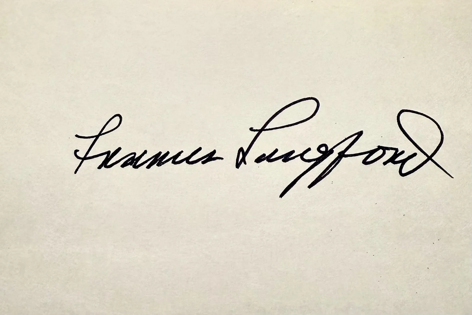 Frances Langford — FRANCES LANGFORD Signed Autograph 4x6 INDEX CARD Every Night at Eight GIRL RUSH, image 3