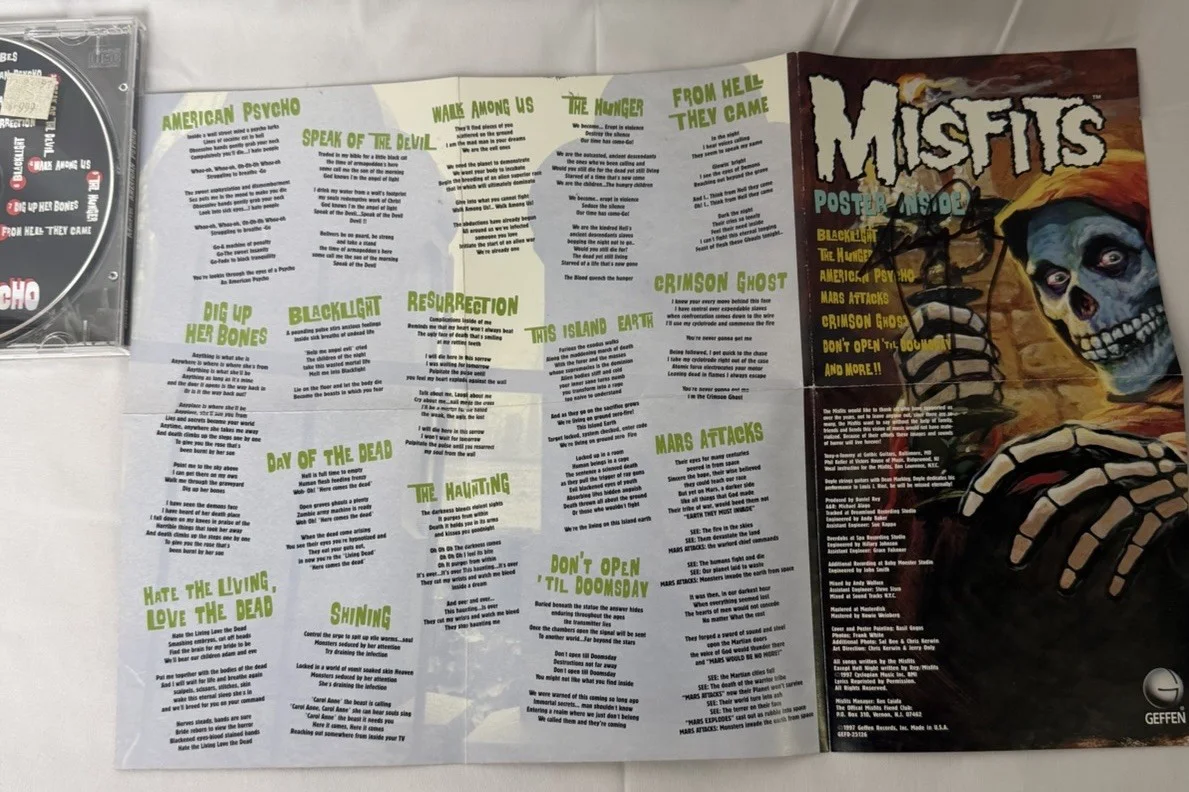 Misfits signed Promotional CD Misfits American Psycho Signed By Jerry Only., изображение 3