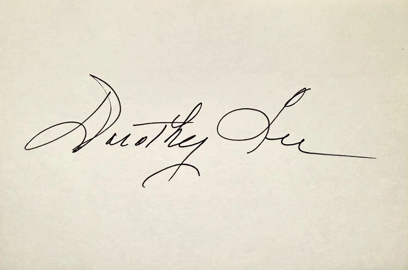 Dorothy Lee — DOROTHY LEE Signed Autographed 4"x 6" INDEX CARD Hips, Hips, Hooray! GIRL CRAZY, изображение 3