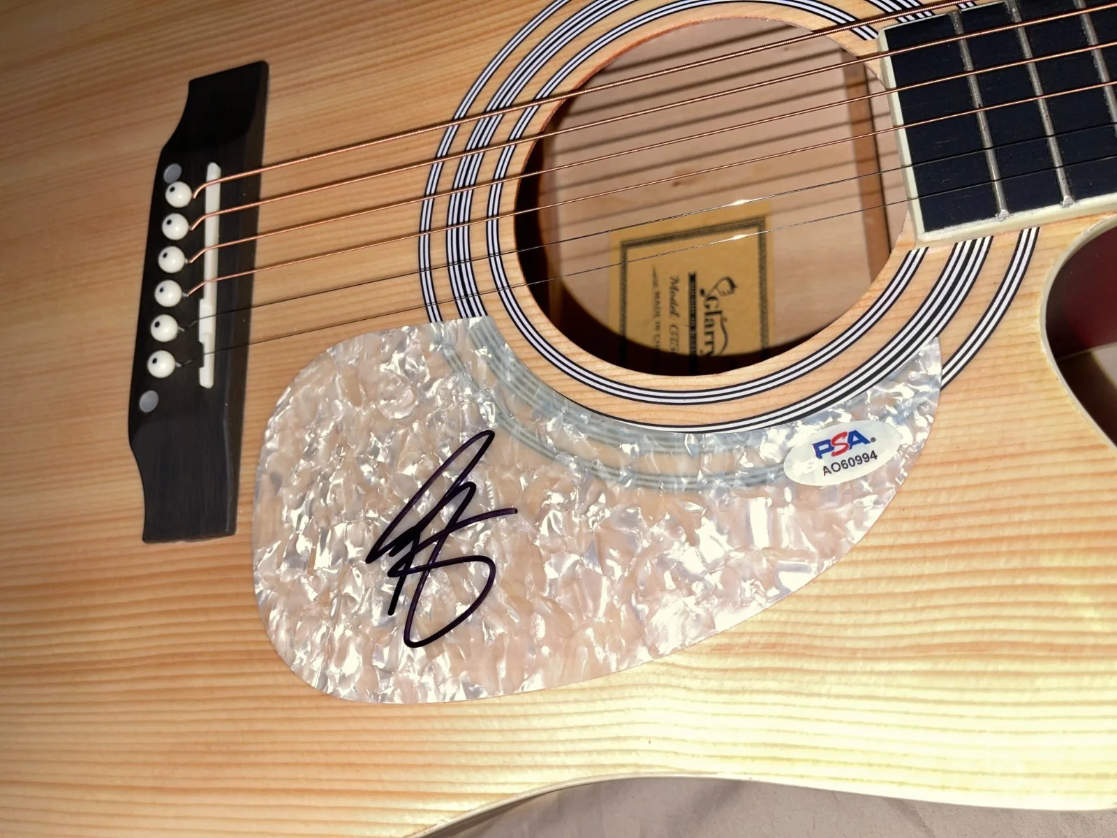 Riley Green Don't Mind If I Do Way Out Here Signed Acoustic Guitar PSA RARE, image 3