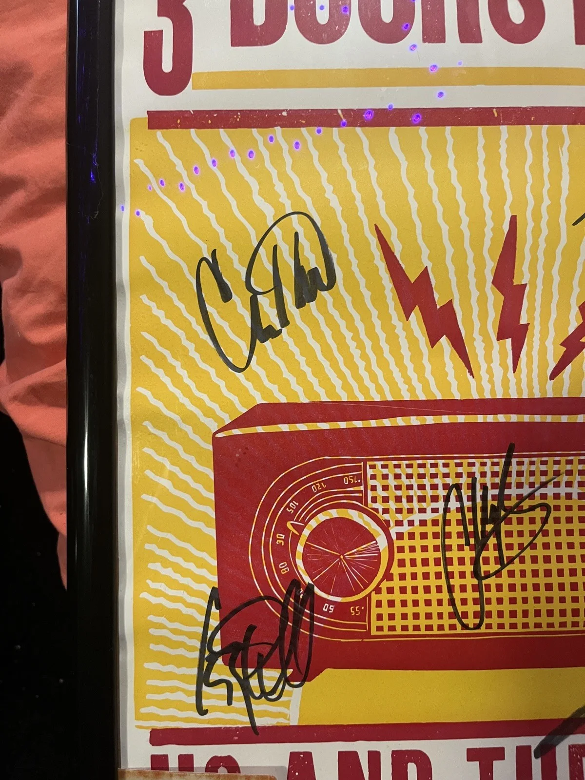 3 Doors Down Autographed Poster/ VIP Pass, image 3