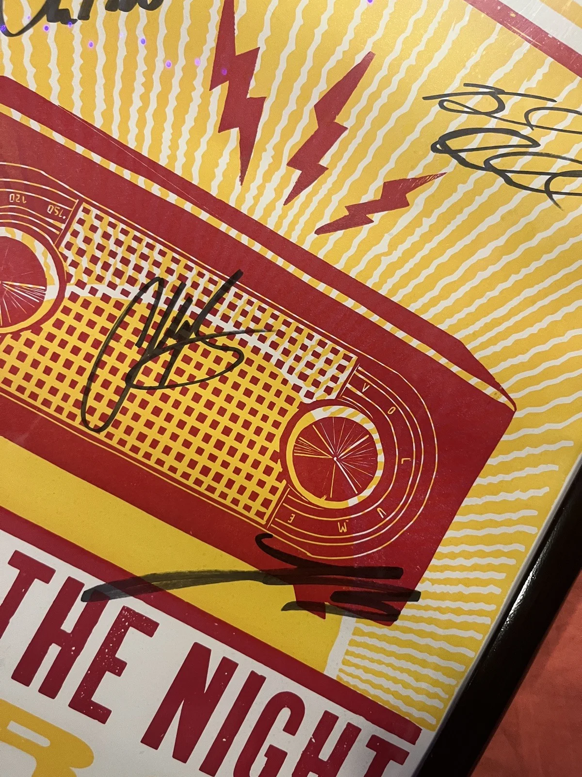 3 Doors Down Autographed Poster/ VIP Pass, image 4