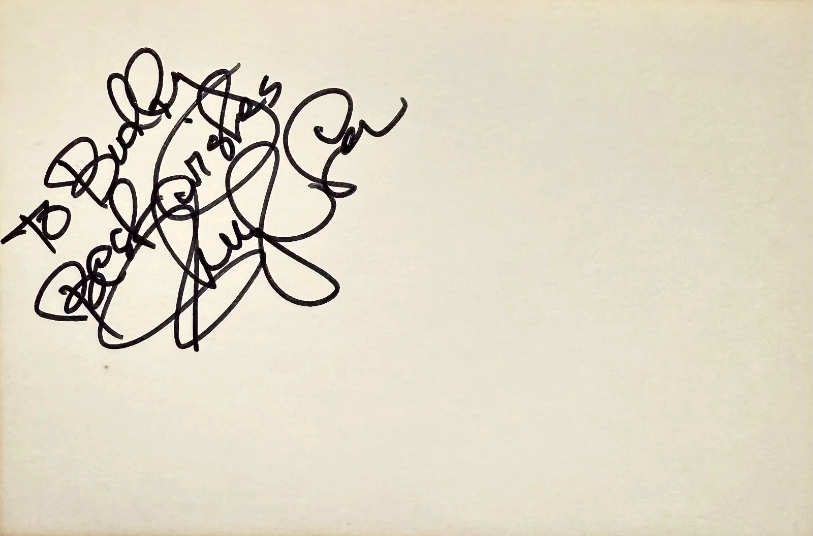 Sheryl Lee — SHERYL LEE Autograph Signed 4"x 6" INDEX CARD Backbeat TWIN PEAKS Bliss VAMPIRES