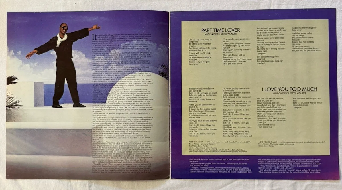 Stevland Hardaway Morris Authentic Signed Autograph LP RECORD & SLEEVE with COA, image 4