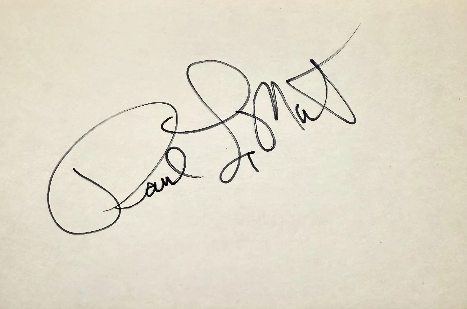 Paul Le Mat — PAUL LE MAT Signed Autographed 4x6 INDEX CARD Strange Invaders DEATH VALLEY, изображение 3