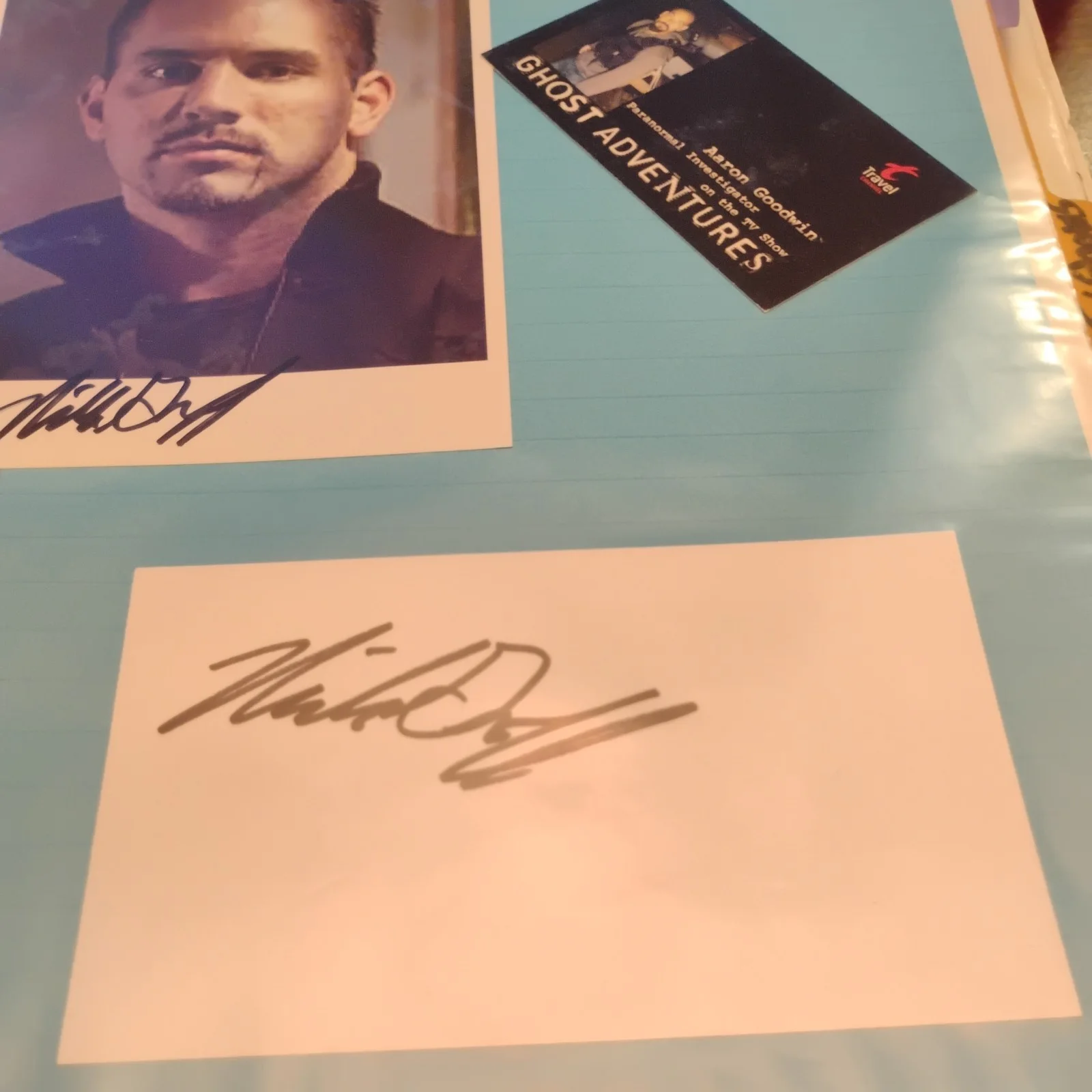 Nick Groff — Nick Groff dual autograph Paranormal Investigator GhostAdventuresLockdown, image 3