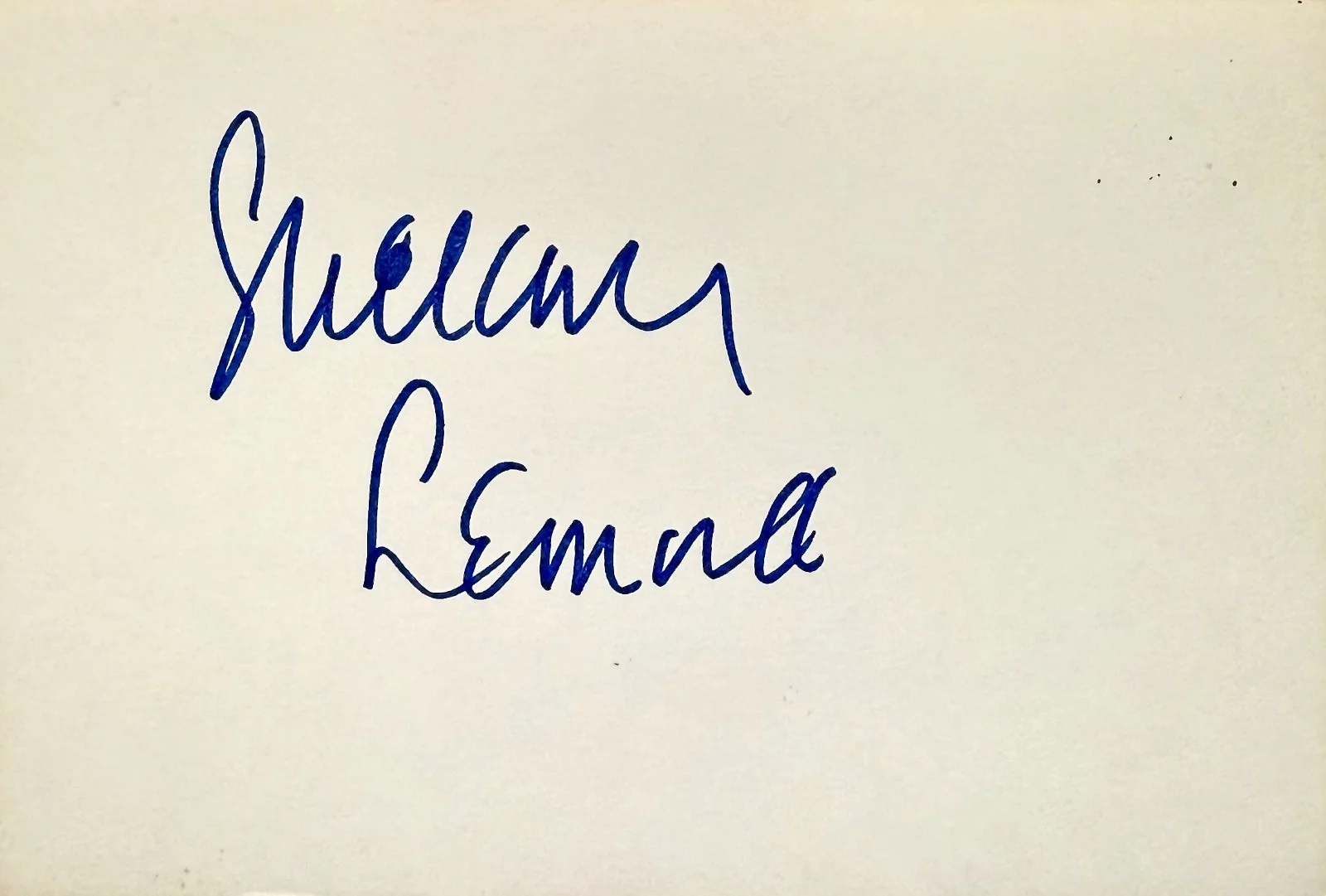 Sheldon Leonard — SHELDON LEONARD Signed Autographed 4"x 6" INDEX CARD To Have and Have Not I SPY, изображение 3