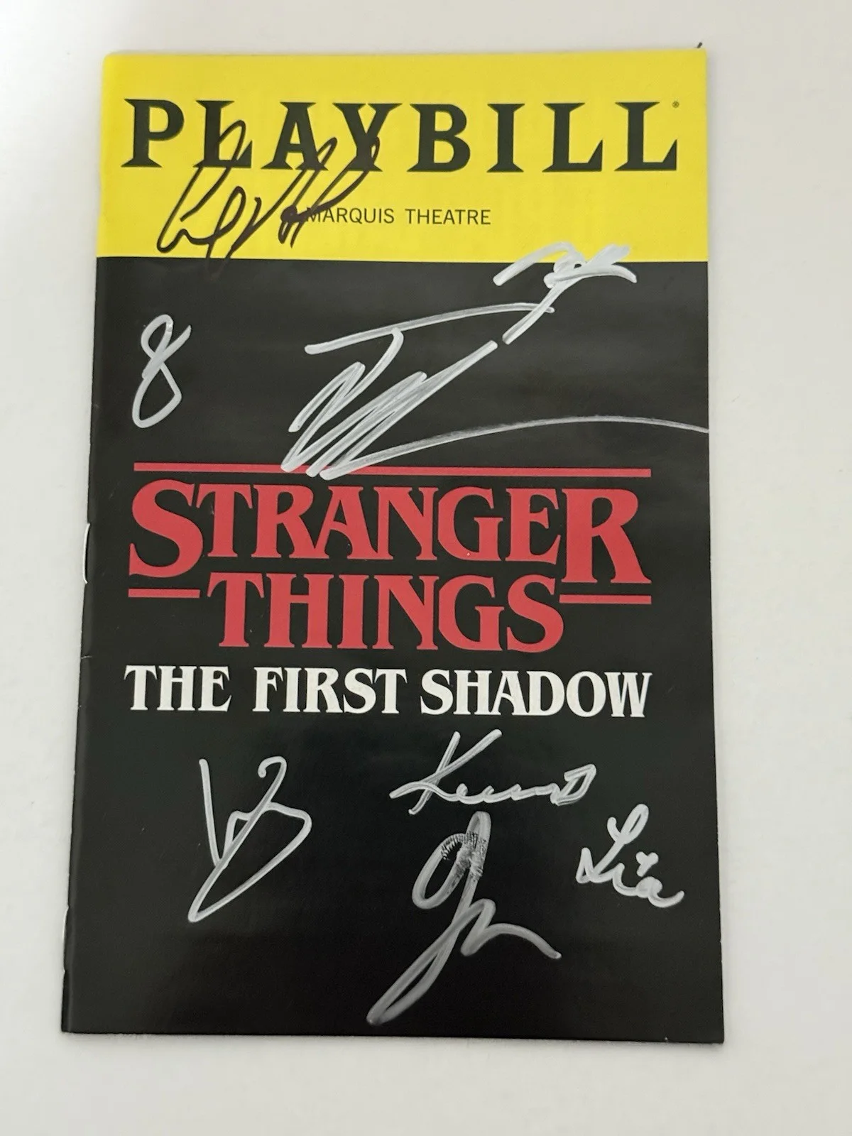 Louis McCartney plus other cast members — Stranger Things The First Shadow signed Broadway Playbill OBC Louis McCartney, image 2
