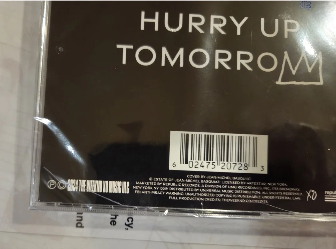 The Weeknd AUTOGRAPH Hurry Up Tomorrow CD Album Basquiat Cover Factory Sealed 🔥, изображение 5