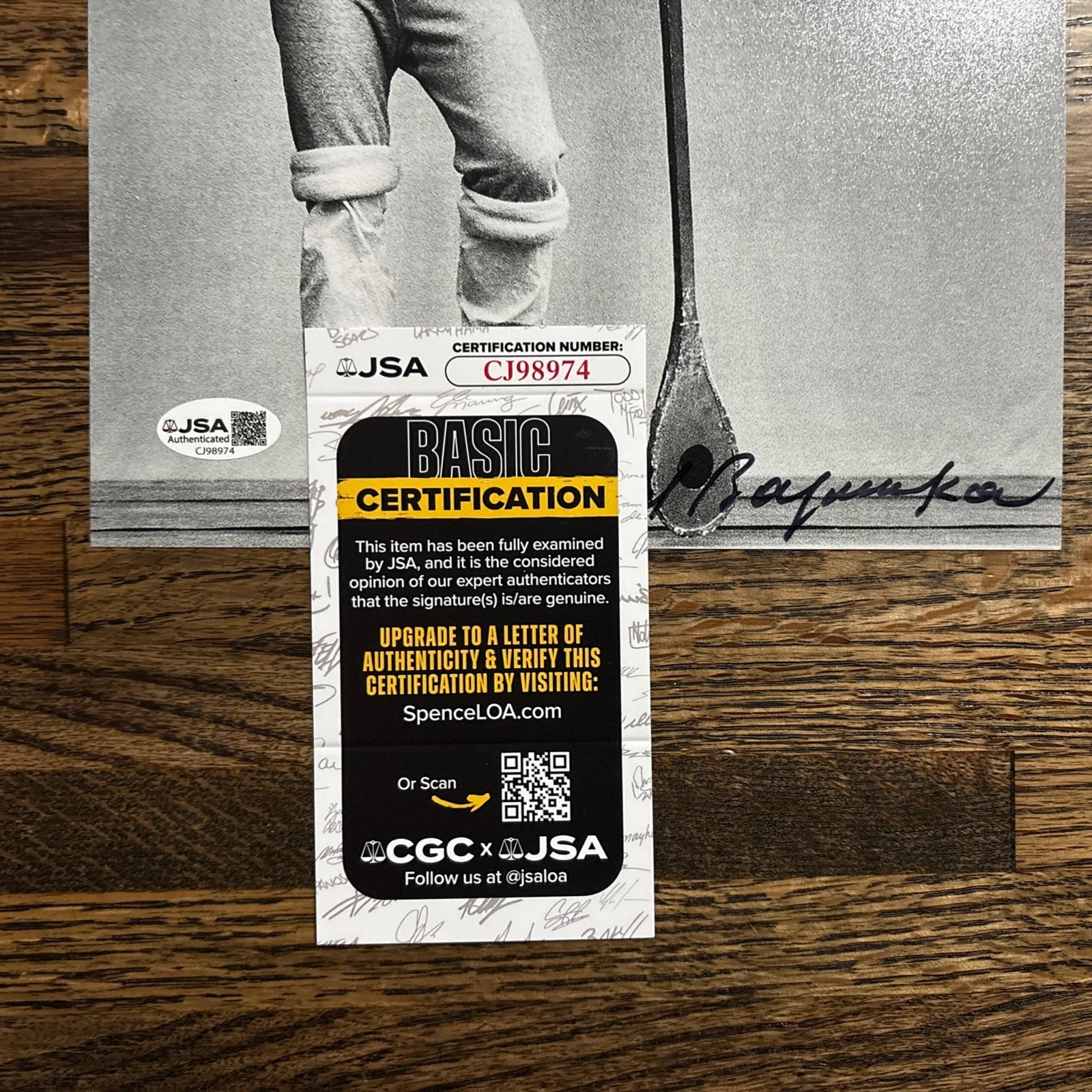 Mikhail Baryshnikov — Mikhail Baryshnikov Autographed 8x10 JSA COA Signed Photo, image 2