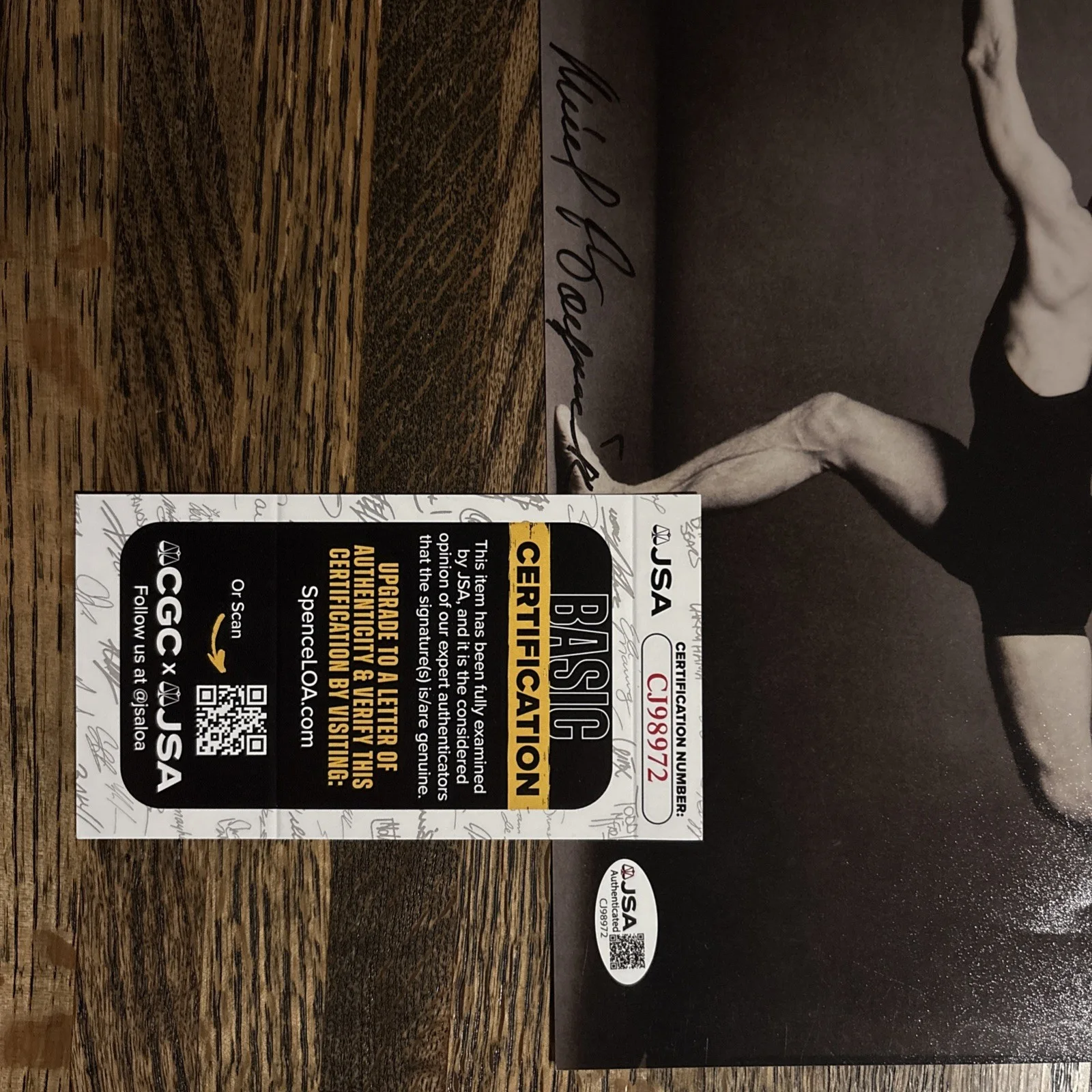 Mikhail Baryshnikov — Mikhail Baryshnikov Autographed 8x10 JSA COA Signed Photo, image 2