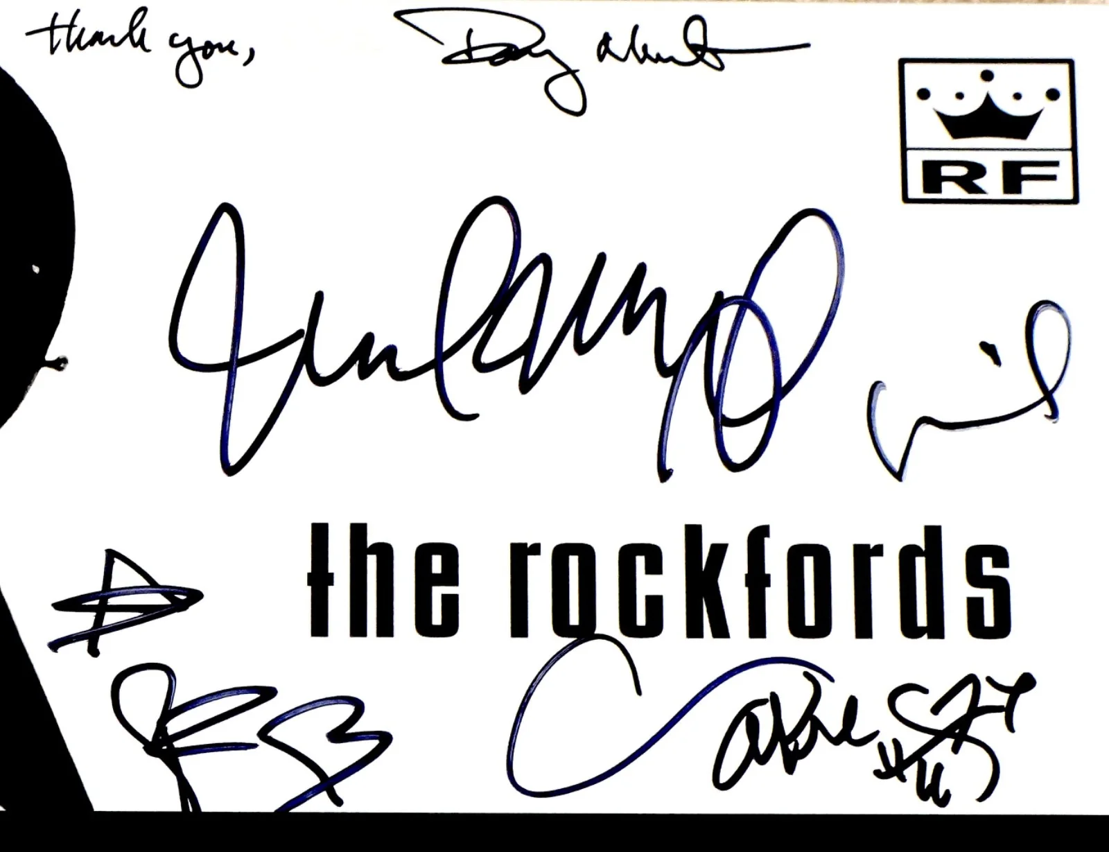 THE ROCKFORDS HAND SIGNED AUTOGRAPHED SELF TITLED VINYL ALBUM BY ALL 5! W/PROOF!, image 2