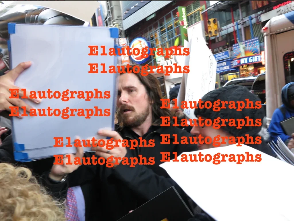 christian bale — Christian Bale signed Batman Dark Knight 11x14 Big Photo In Person. Proof, изображение 3