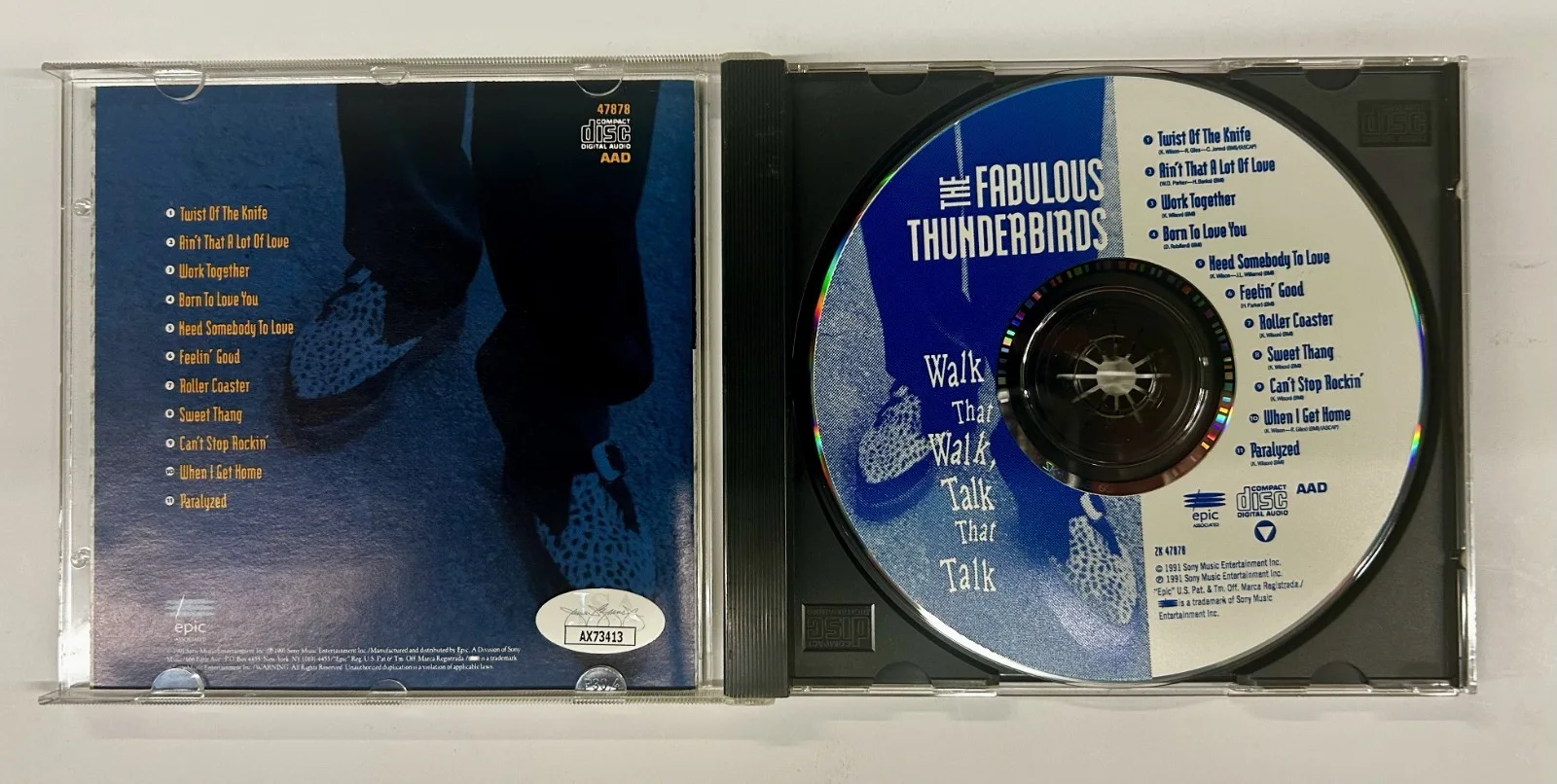 KIM WILSON SIGNED FABULOUS THUNDERBIRDS CD AUTO AUTOGRAPH DUAL JSA COA, image 4