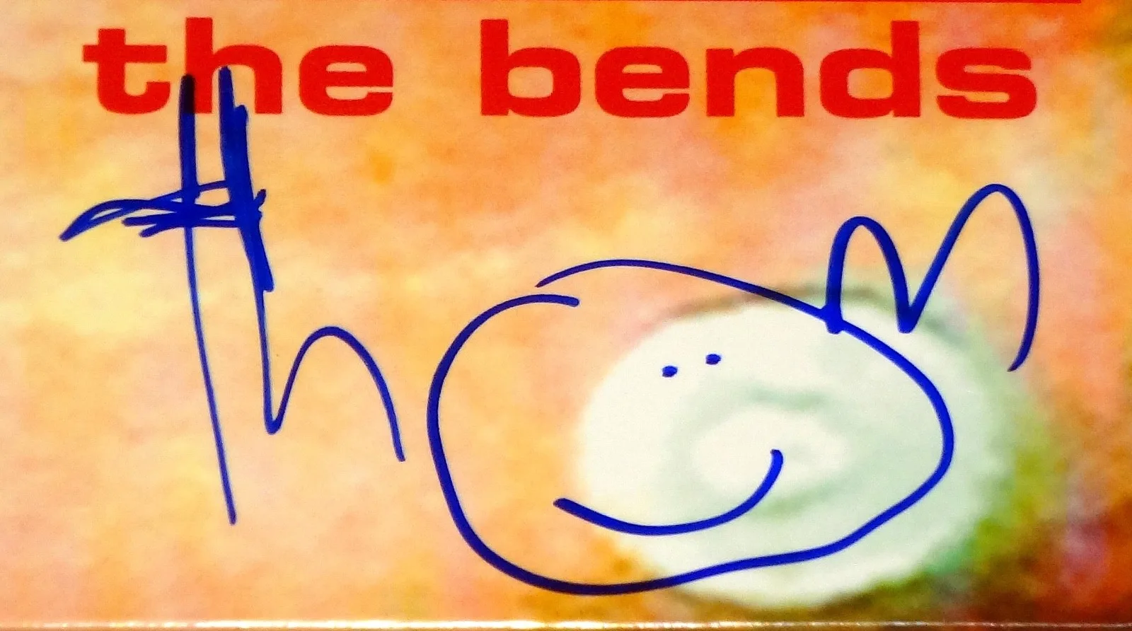RADIOHEAD HAND SIGNED AUTOGRAPHED THE BENDS VINYL ALBUM BY ALL 5! RARE W/ PROOF!, изображение 2