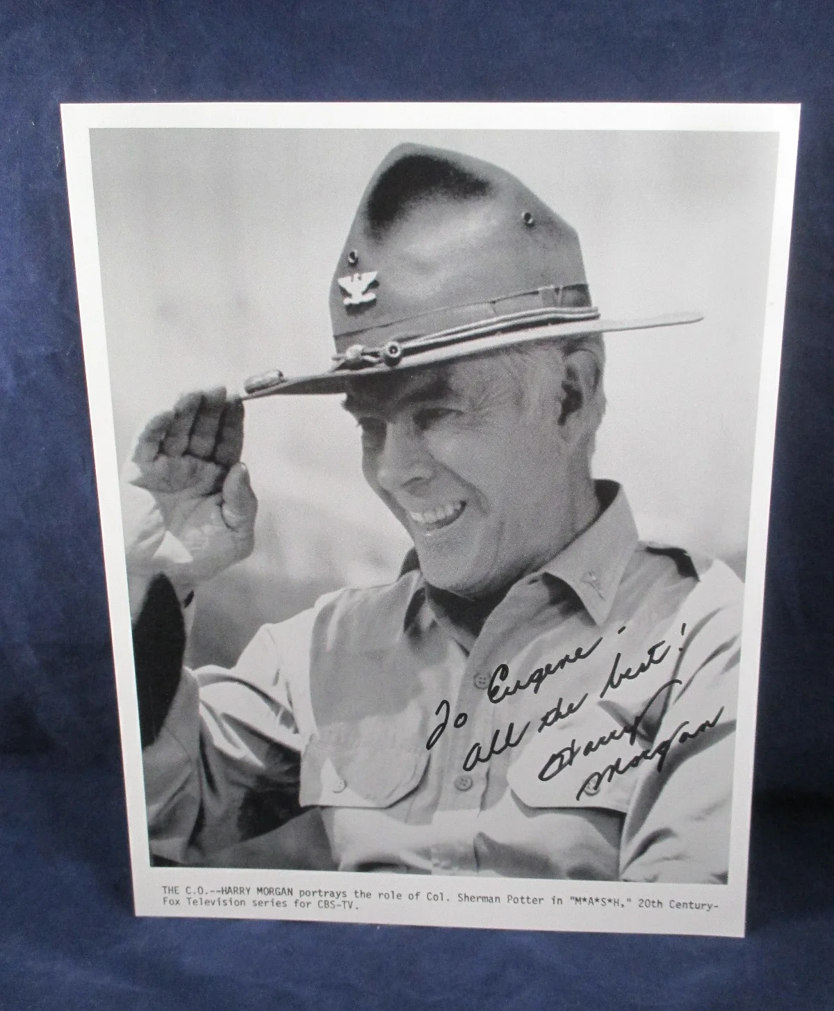 Harry Morgan — Harry Morgan Actor Television MASH Autographed Signed 8"x10" Photo
